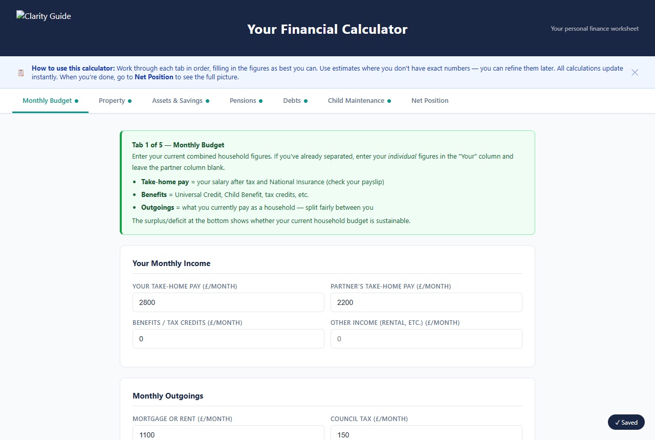 Financial calculator preview
